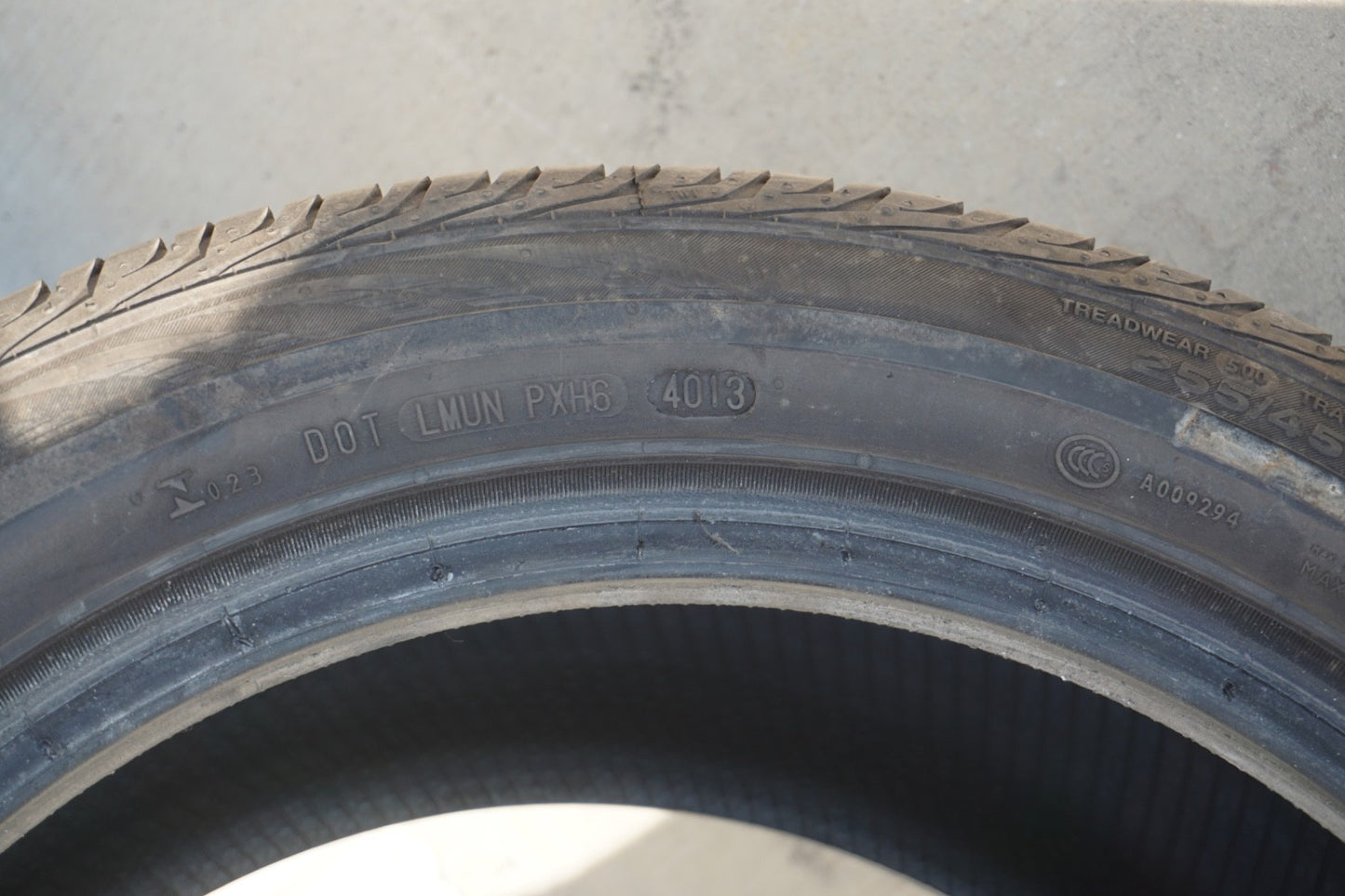 Continental Conti Pro Contact 255/45R18 99H Tire (QTY 1) 6/32