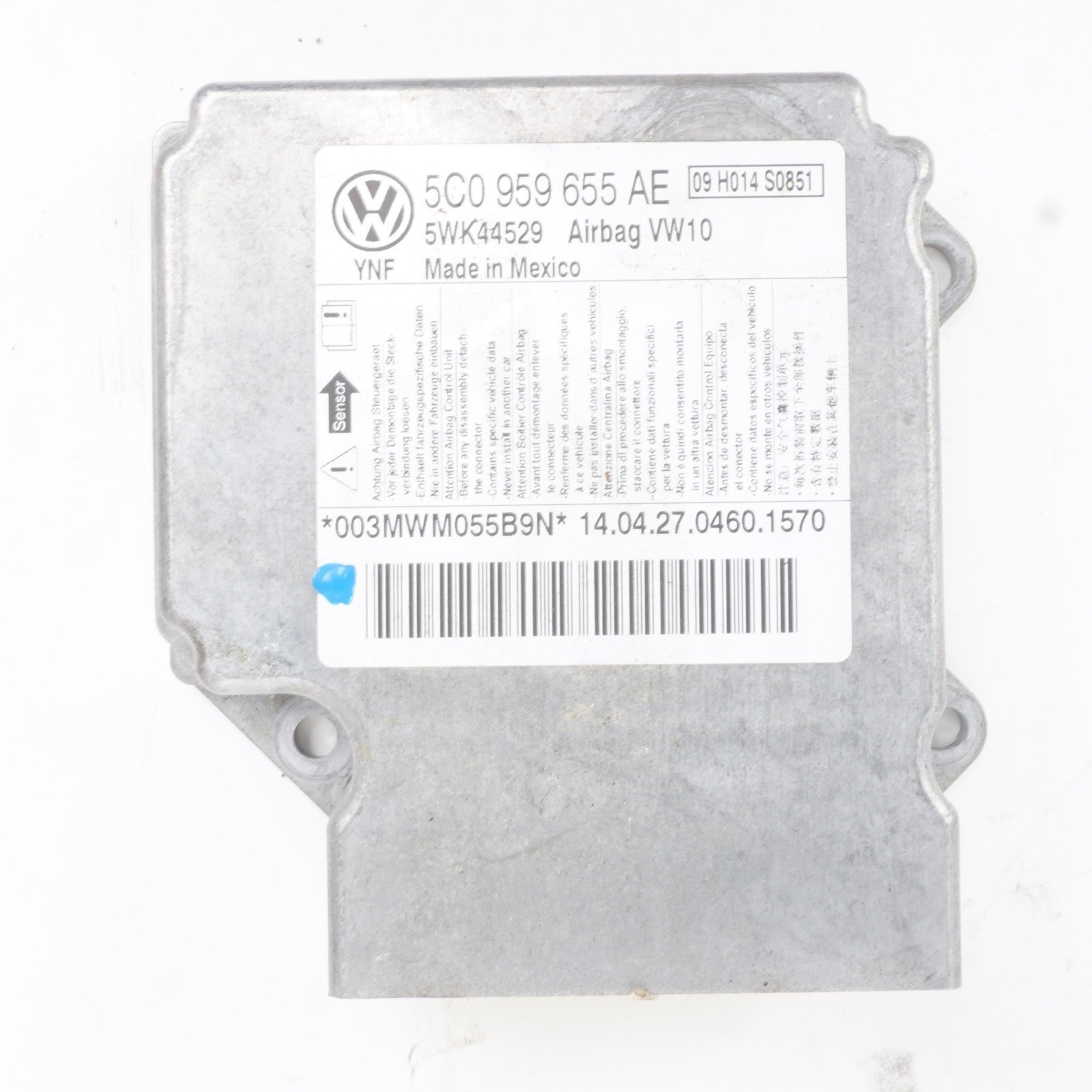 2013-2015 Volkswagen Passat Chassis Control Module Unit 5C0959655A OEM