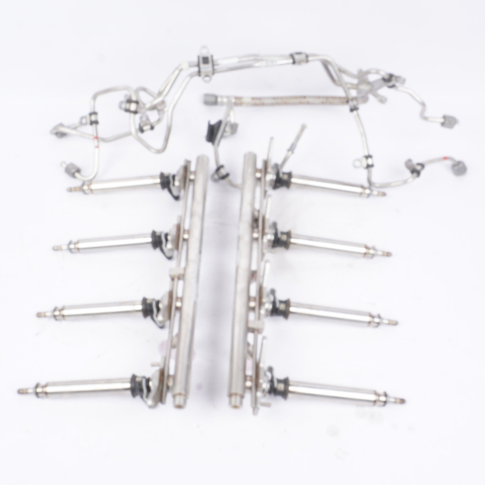 2012 - 2013 Mercedes W221 S550 CL550 Fuel Injection Rail Line w/ Injectors SET