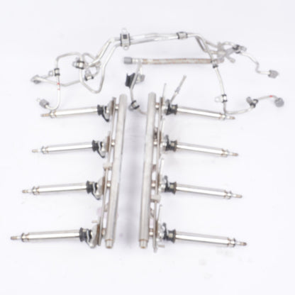 2012 - 2013 Mercedes W221 S550 CL550 Fuel Injection Rail Line w/ Injectors SET