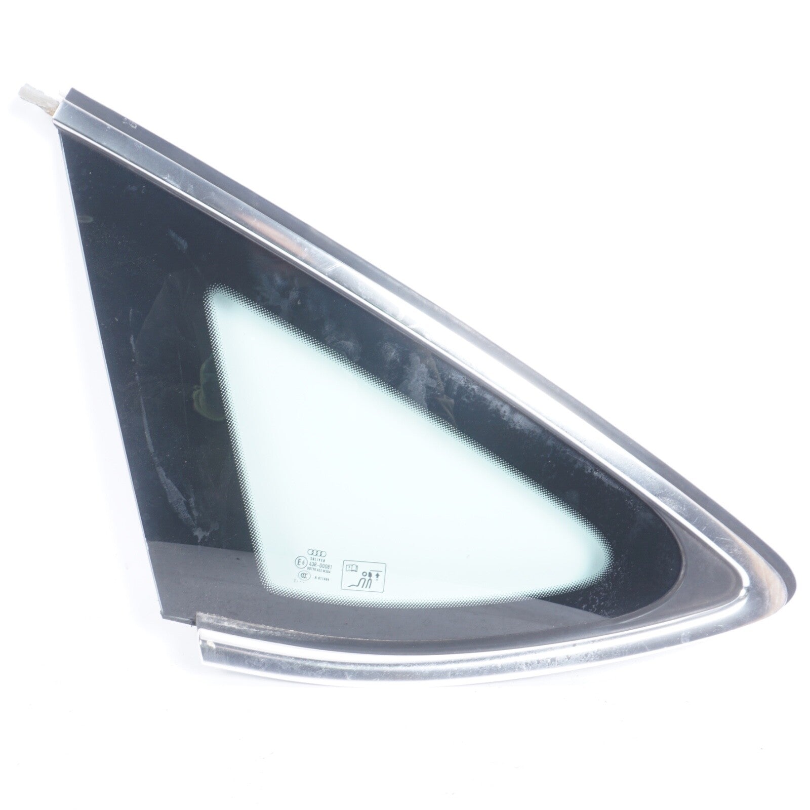 2012 - 2017 Audi A7 Rear Quarter Window Glass Left Driver Side OEM