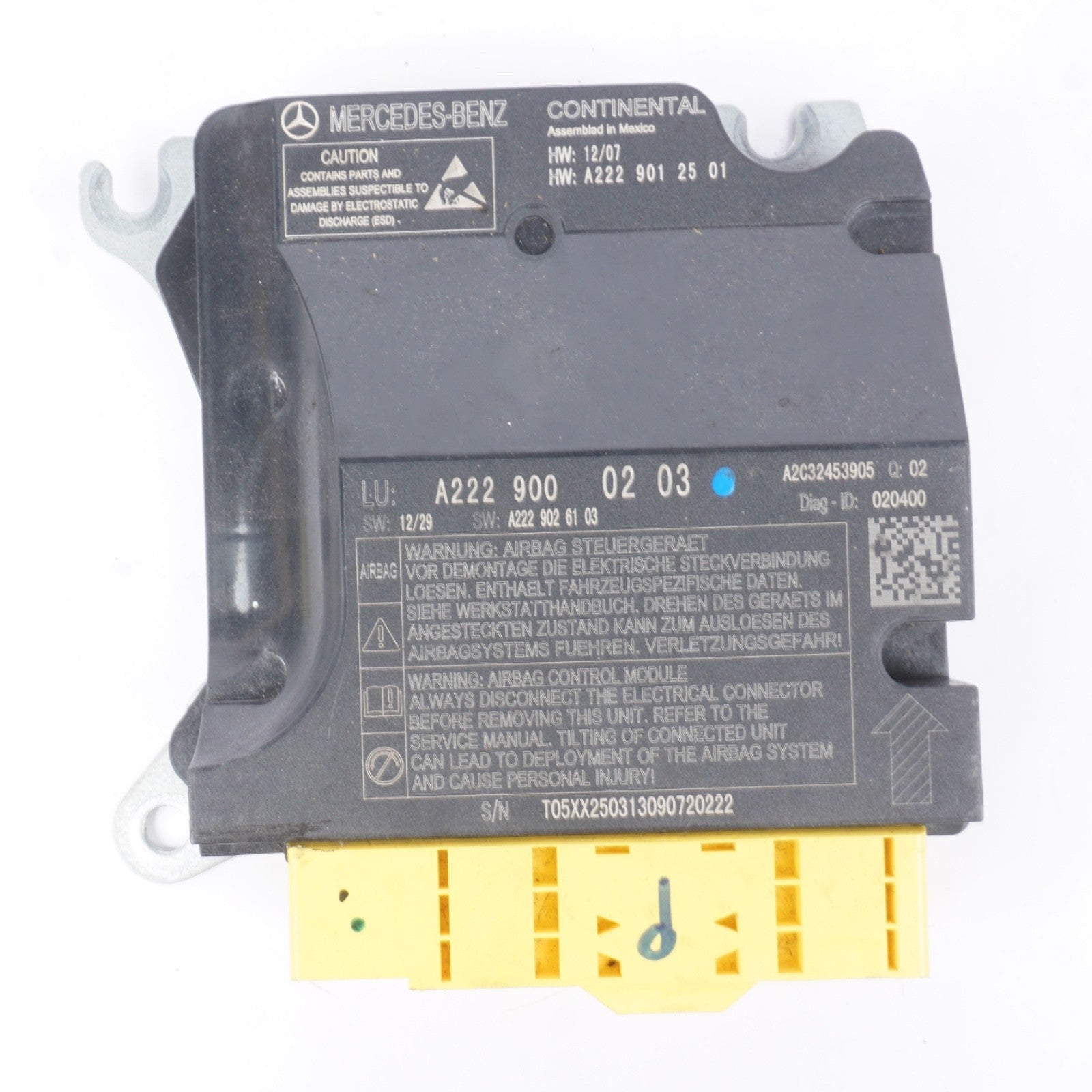 14-17 MERCEDES-BENZ S550 W222 CONTROL MODULE COMPUTER UNIT OEM