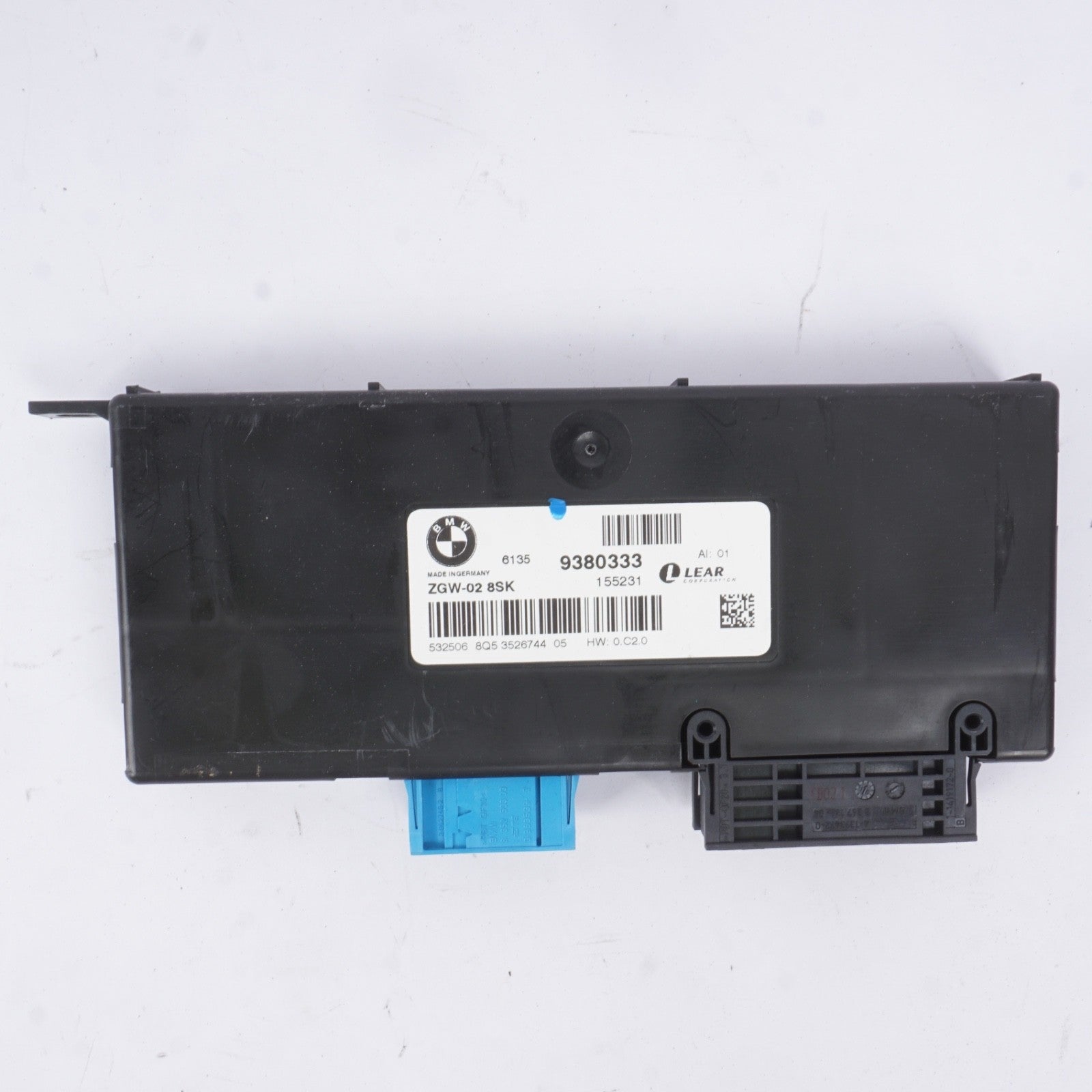 11-17 BMW F25 X3 ZGW-02 4SK Central Gateway Control Module Unit 9312602-01 OEM