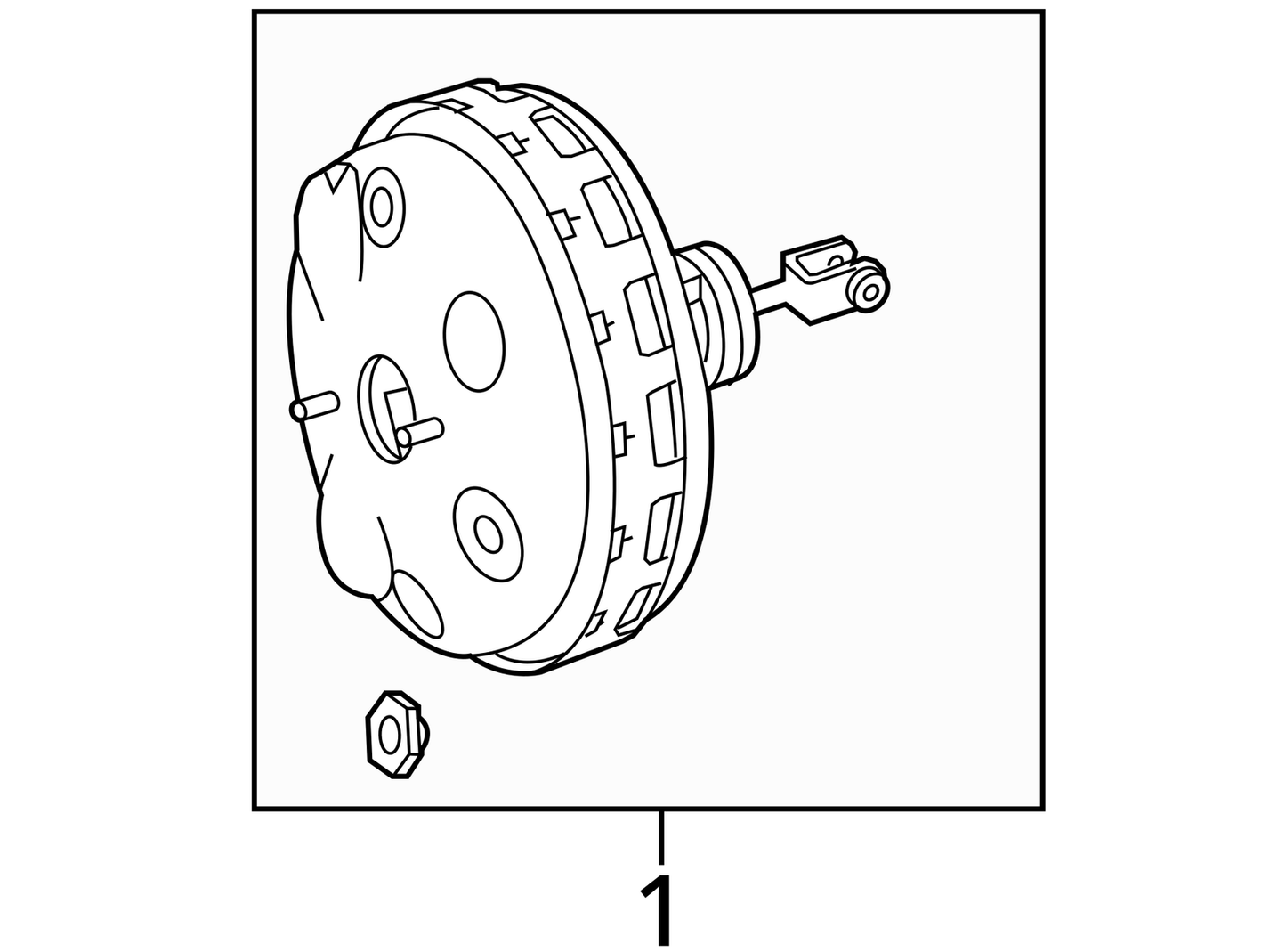 2010 - 2012 Mercedes Benz E Class C207 Brake Booster Vacuum Master Cylinder Oem