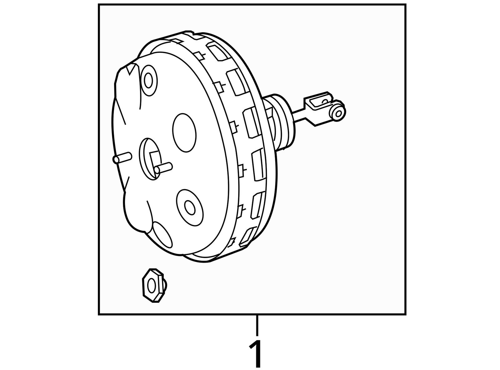 2010 - 2012 Mercedes Benz E Class C207 Brake Booster Vacuum Master Cylinder Oem