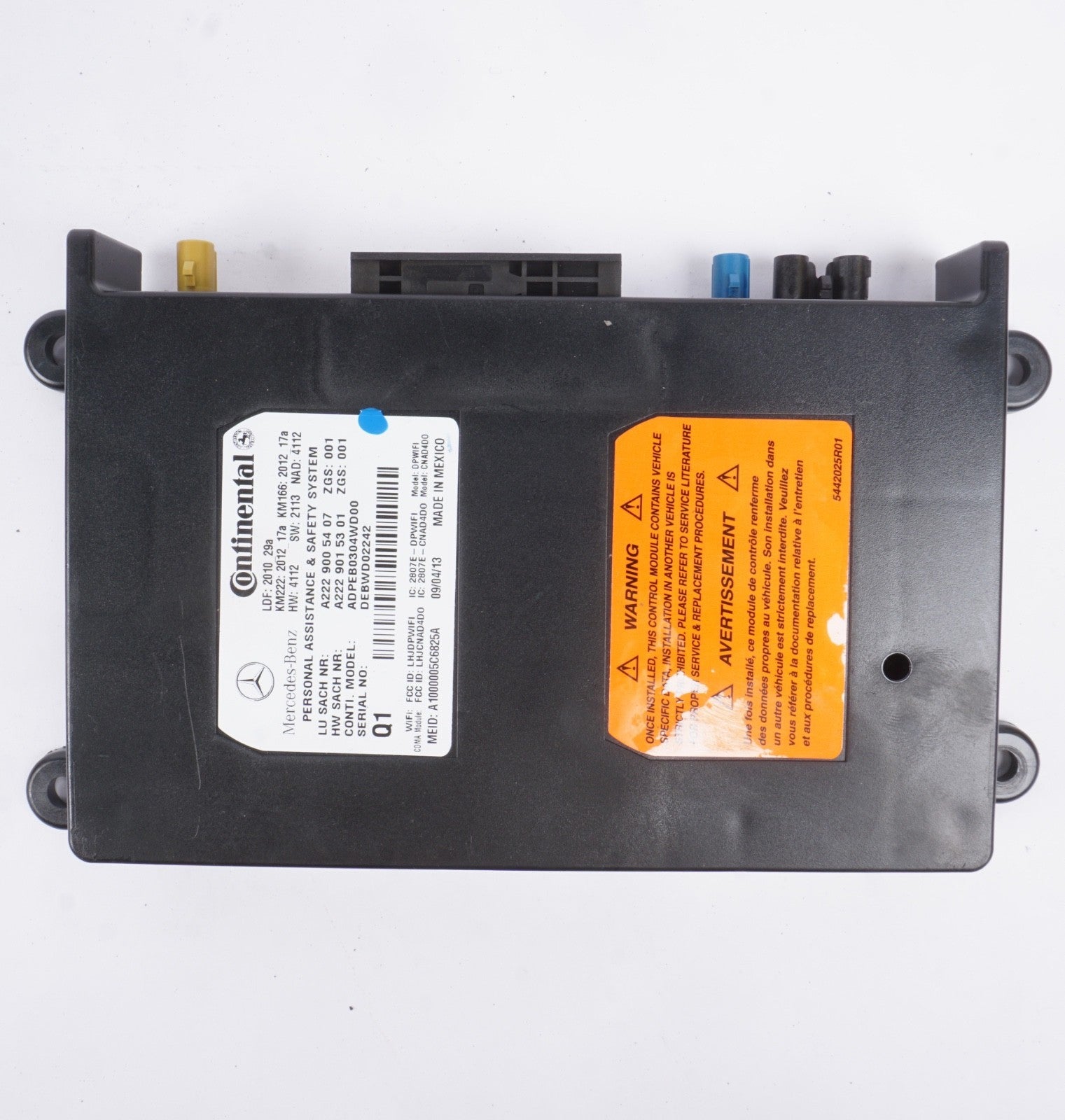 2014 - 2017 MERCEDES S550 W222 COMMUNICATION CONTROL MODULE OEM