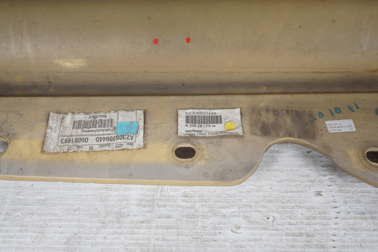 03-12 Mercedes R230 SL550 SL55 AMG Skirt Rocker Panel Right Passenger Side OEM