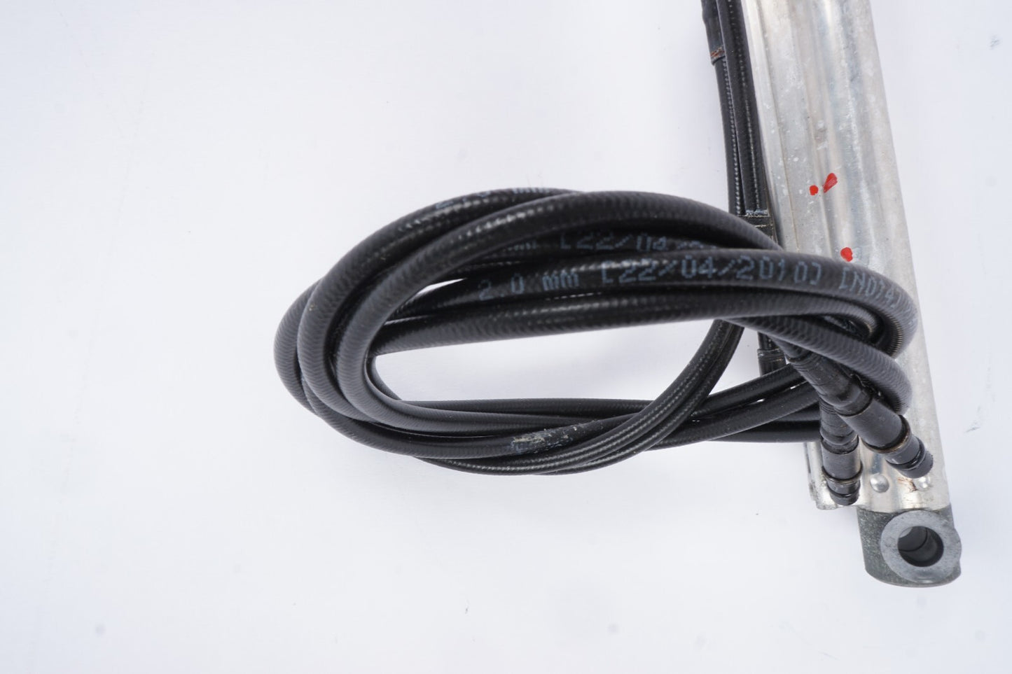 06-10 BMW 650i E64 Convertible Roof Rear Left Cylinder Shock Line 21 OEM