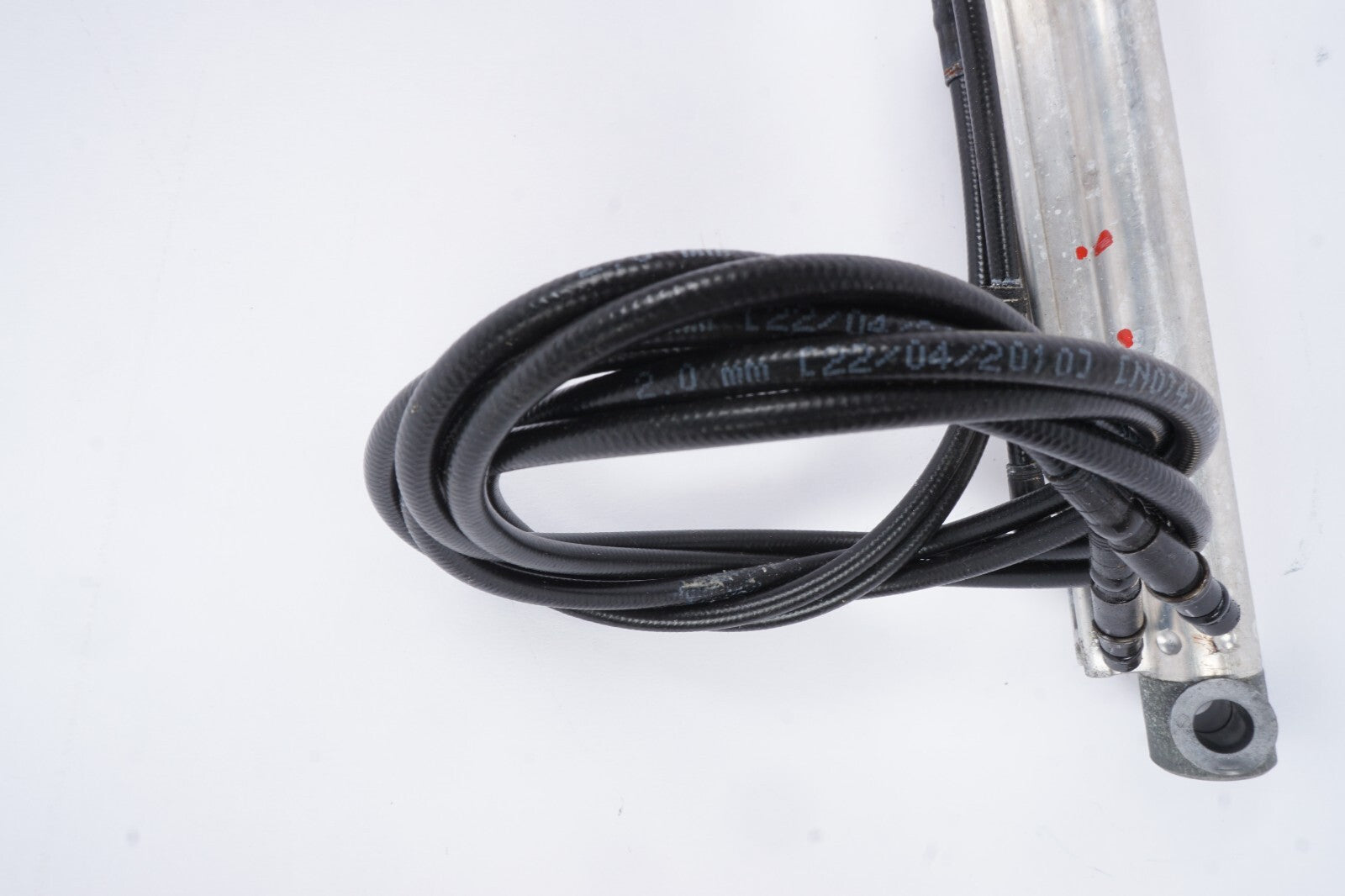 06-10 BMW 650i E64 Convertible Roof Rear Left Cylinder Shock Line 21 OEM