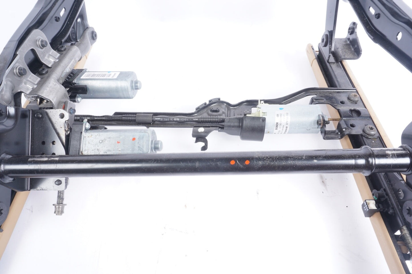 2011-2014 PORSCHE CAYENNE Front Right Passenger Seat Track W/ Motors BEIGE OEM