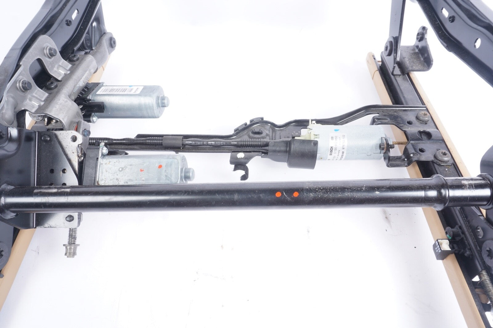 2011-2014 PORSCHE CAYENNE Front Right Passenger Seat Track W/ Motors BEIGE OEM