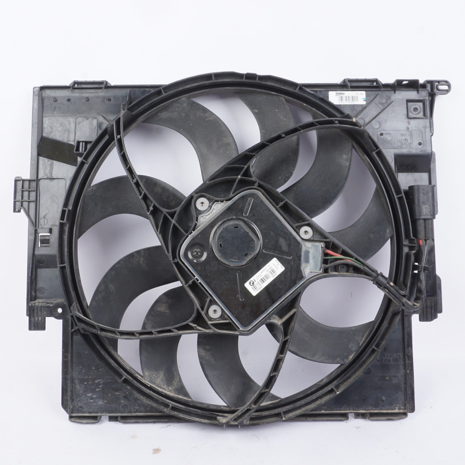 12-16 BMW SERIES 328I 428I 2.0L ENGINE MOTOR RADIATOR COOLING FAN ASSEMBLY OEM