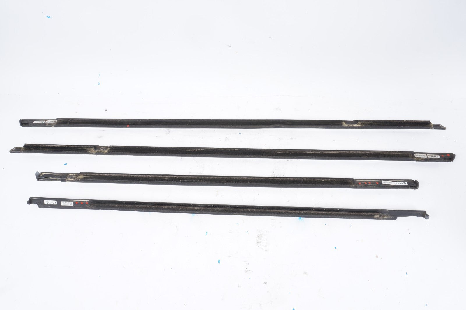 11-18 Porsche Cayenne 958 Door Window Belt Chrome SET of 4 OEM