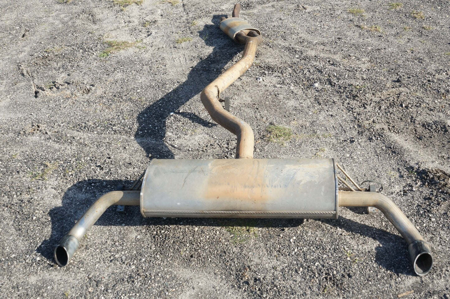 2007 - 2010 Bmw X5 E70 3.0L Exhaust Muffler Silencer Tail System Pipe Rear Oem