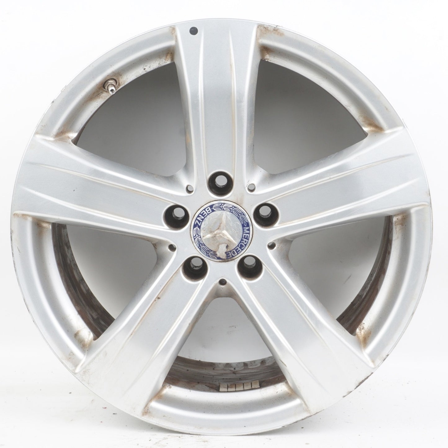 2010 - 2013 Mercedes W221 S550 8.5 x 18 18" 5 spoke wheel rim silver