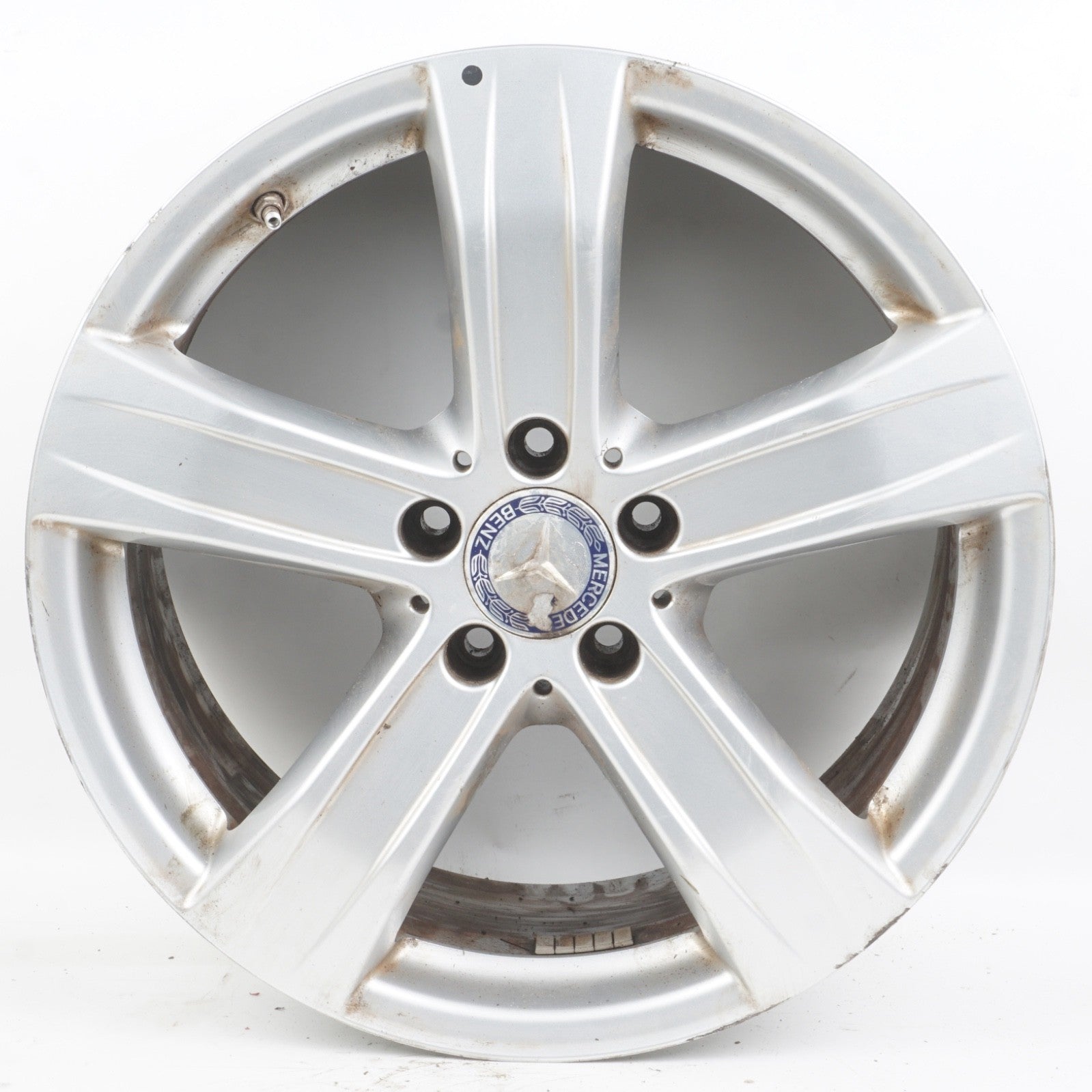2010 - 2013 Mercedes W221 S550 8.5 x 18 18" 5 spoke wheel rim silver