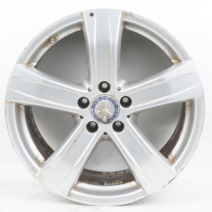 2010 - 2013 Mercedes W221 S550 8.5 x 18 18" 5 spoke wheel rim silver