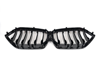 For 2020-2023 BMW X6 G06 Gloss Black Single Slat Front Kidney Grill Grille