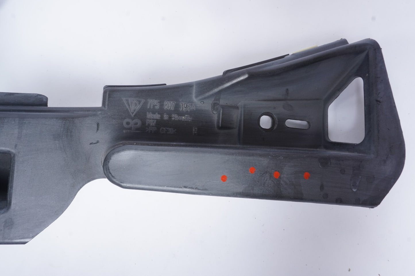 11-14 Porsche Cayenne Rear Right Pass Side Bumper Support Bracket Set Of 3 OEM