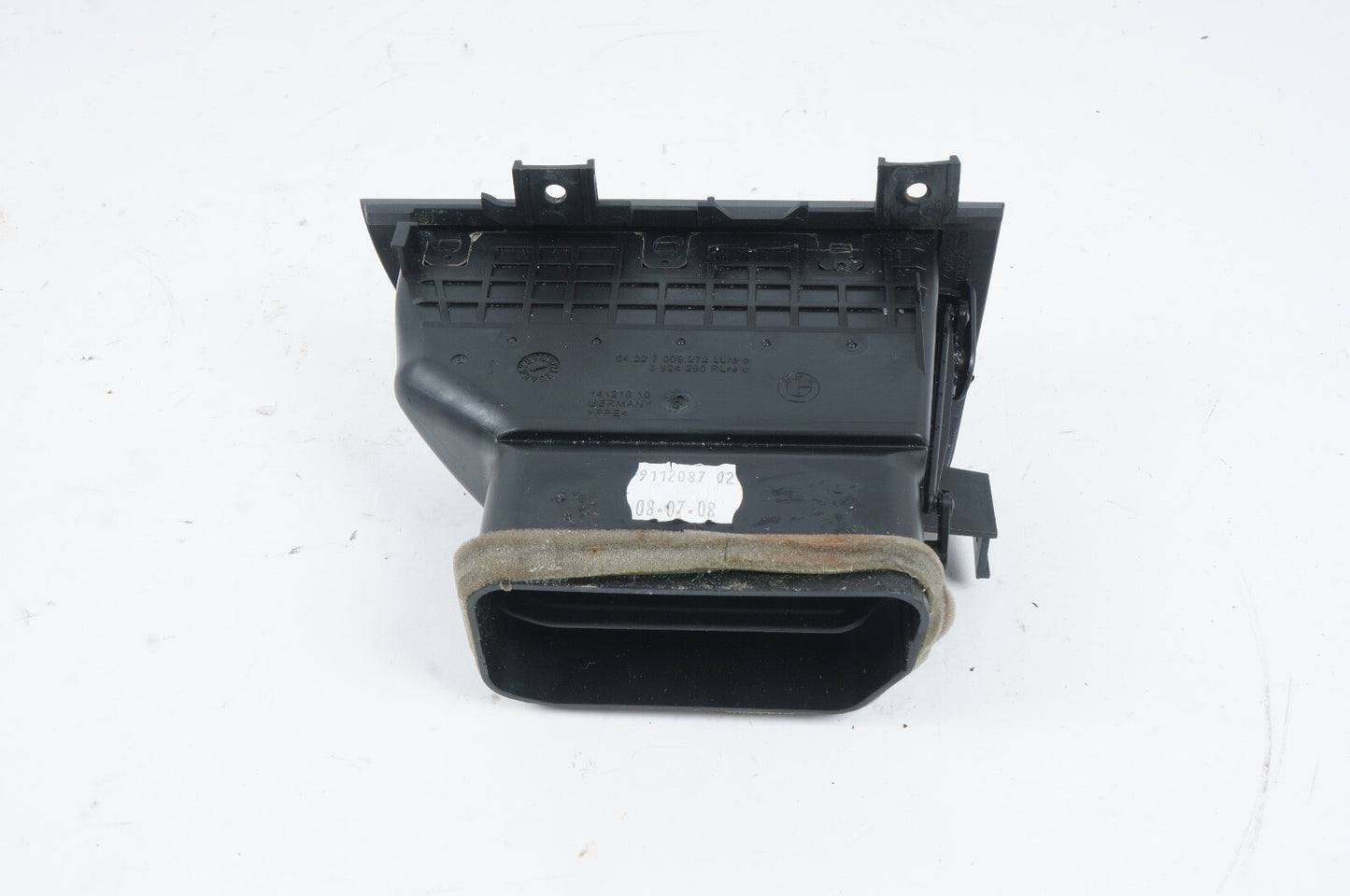 04-10 BMW E63 E64 6 Series Right Passenger Dash AC Air Vent Grill Trim Black OEM
