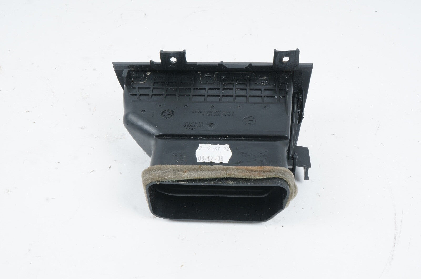 04-10 BMW E63 E64 6 Series Right Passenger Dash AC Air Vent Grill Trim Black OEM