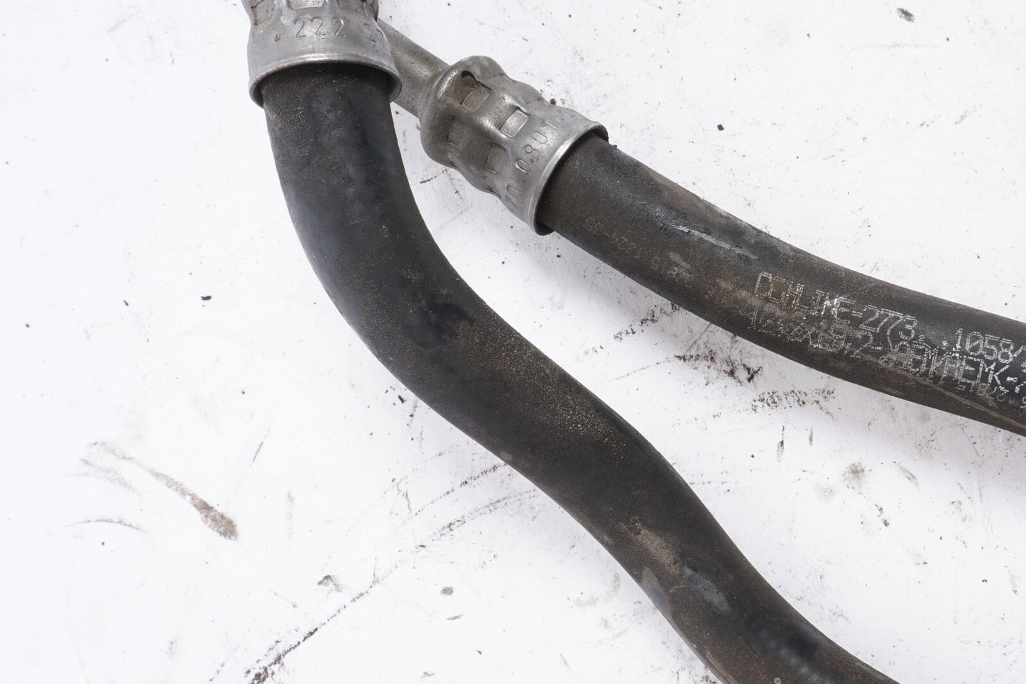 14-17 Mercedes S550e W222 3.0L Transmission Oil Cooler Hose Pipe Line OEM