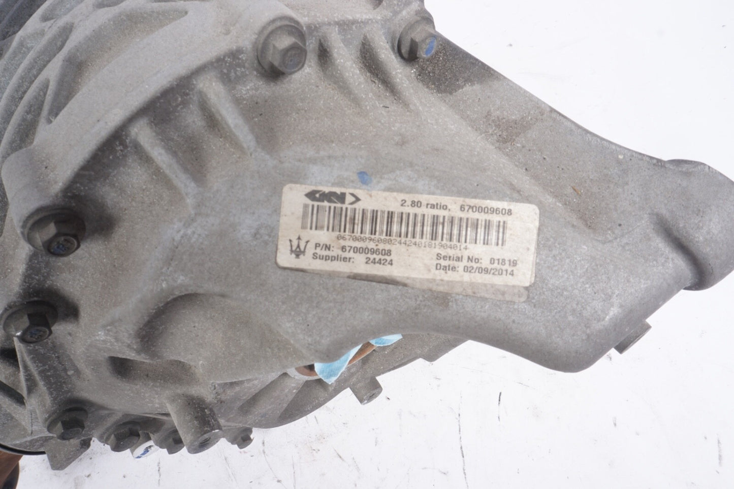 2014 2015 2016 2017 Maserati Ghibli Rear Differential Carrier Used 670009608