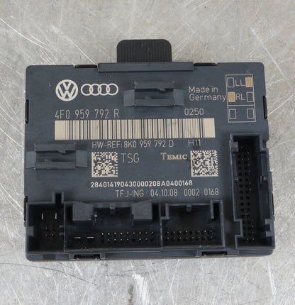 06-11 Audi A6 Quattro Front Right Passenger Side Door Control Module 4F0959792R