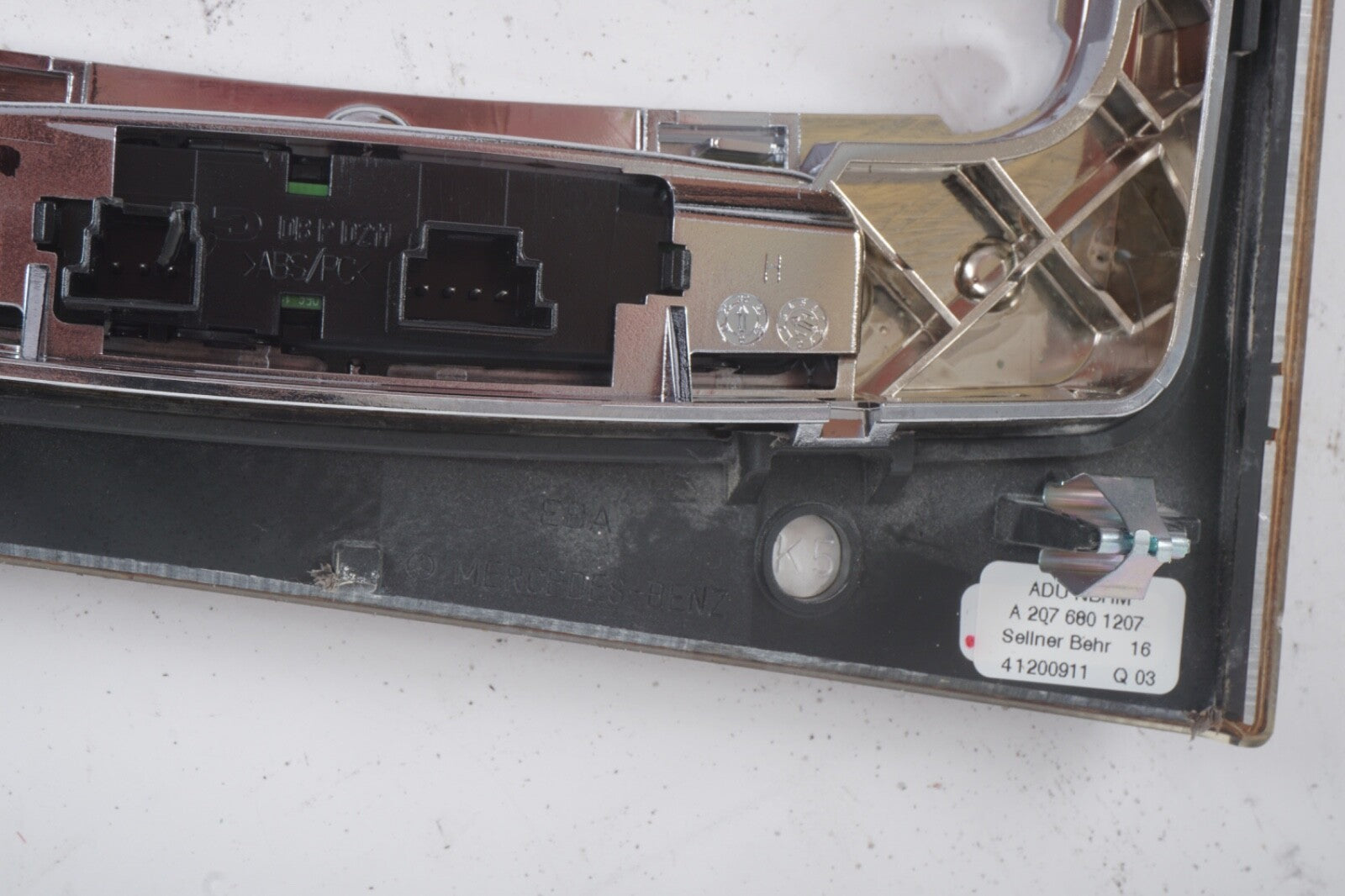 2008-2014 Mercedes C200 C250 E350 Center Console Shifter Bezel Trim Wood OEM