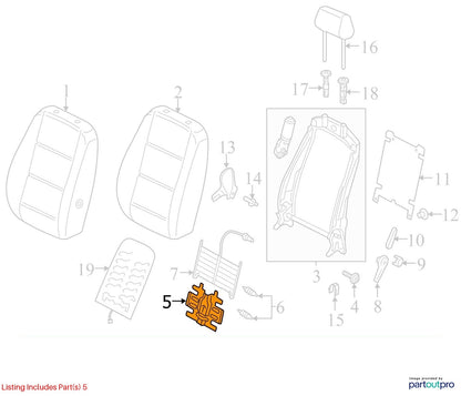2012 - 2022 Volkswagen Passat Front Right Seat Adjuster Lumbar Support OEM