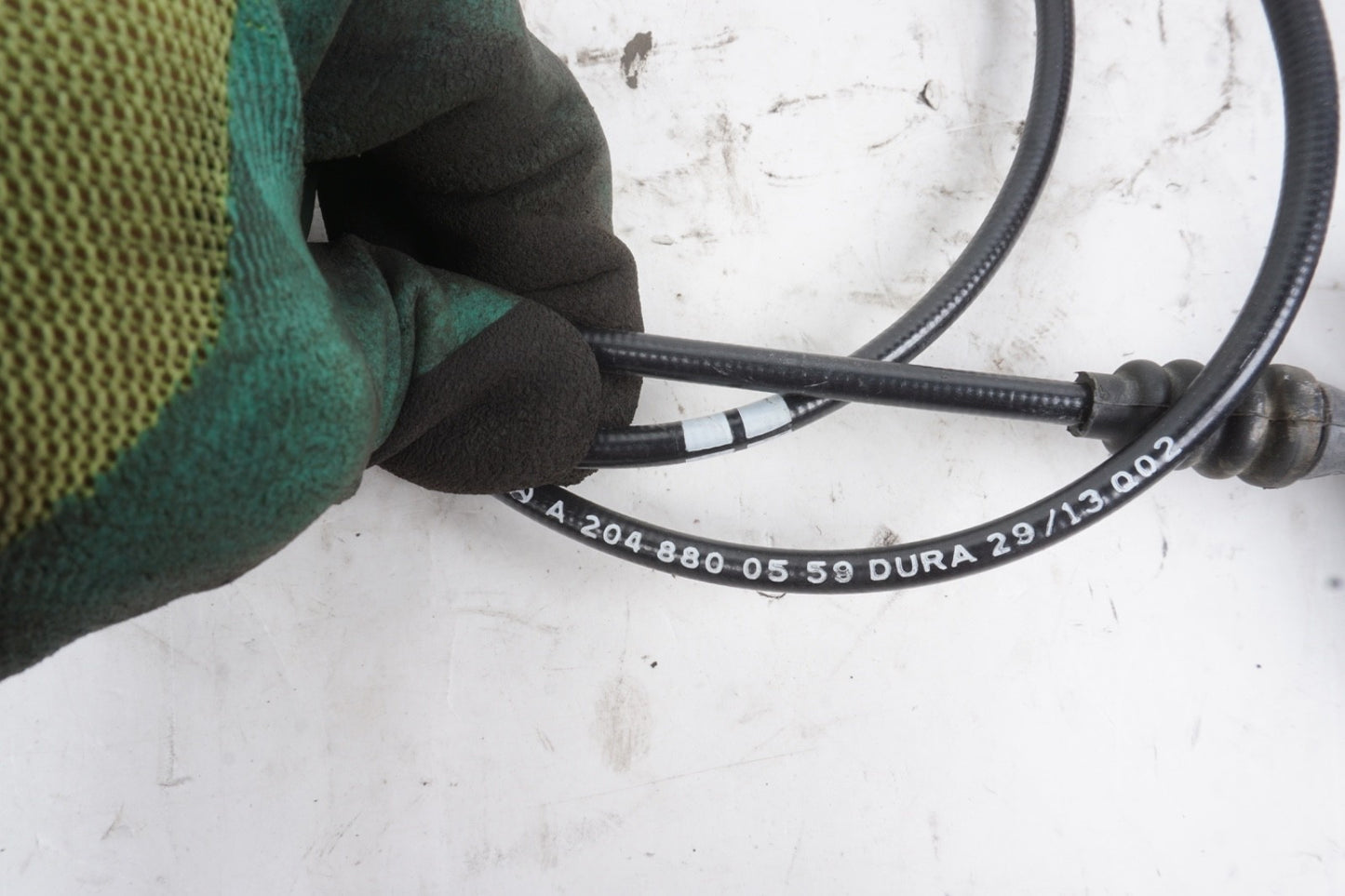 10-17 MERCEDES-BENZ W204 C E CLASS  HOOD CABLE W RELEASE HANDLE CABLE USED OEM