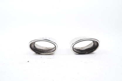 08-16 Mercedes W204 C350 E350 Rear Bumper Exhaust Muffler Tips Set of 2 OEM