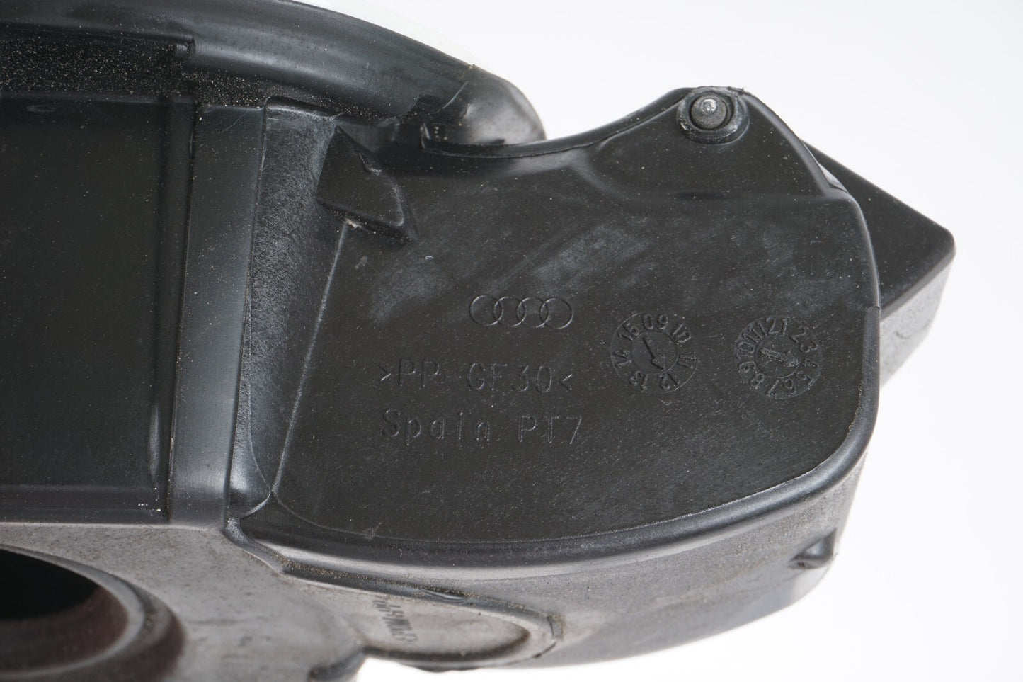 11-17 AUDI A8L A8 GAS FUEL TANK DOOR W/ CAP & ACTUATOR  OEM