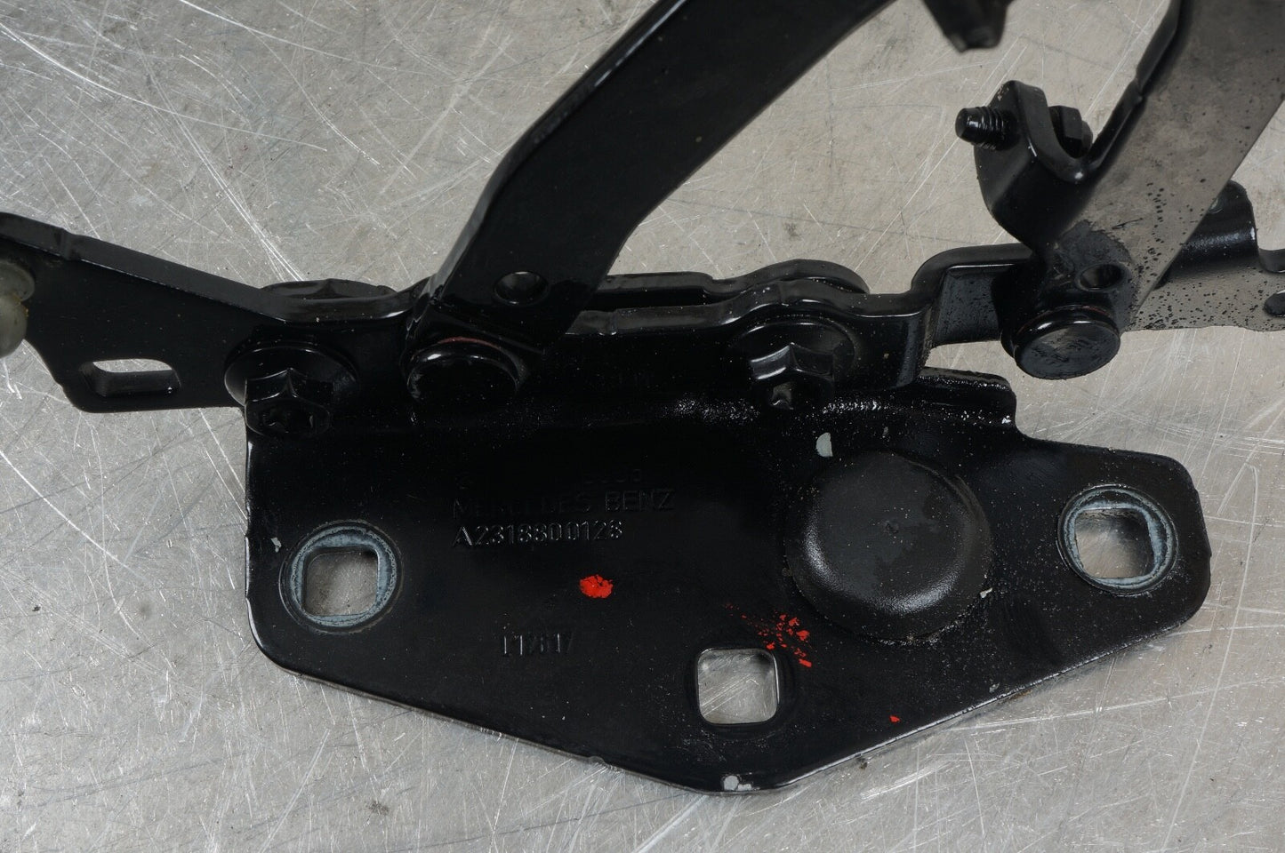 2013-2020 MERCEDES SL CLASS R231 - FRONT HOOD LEFT & RIGHT HINGES PAIR BLACK OEM