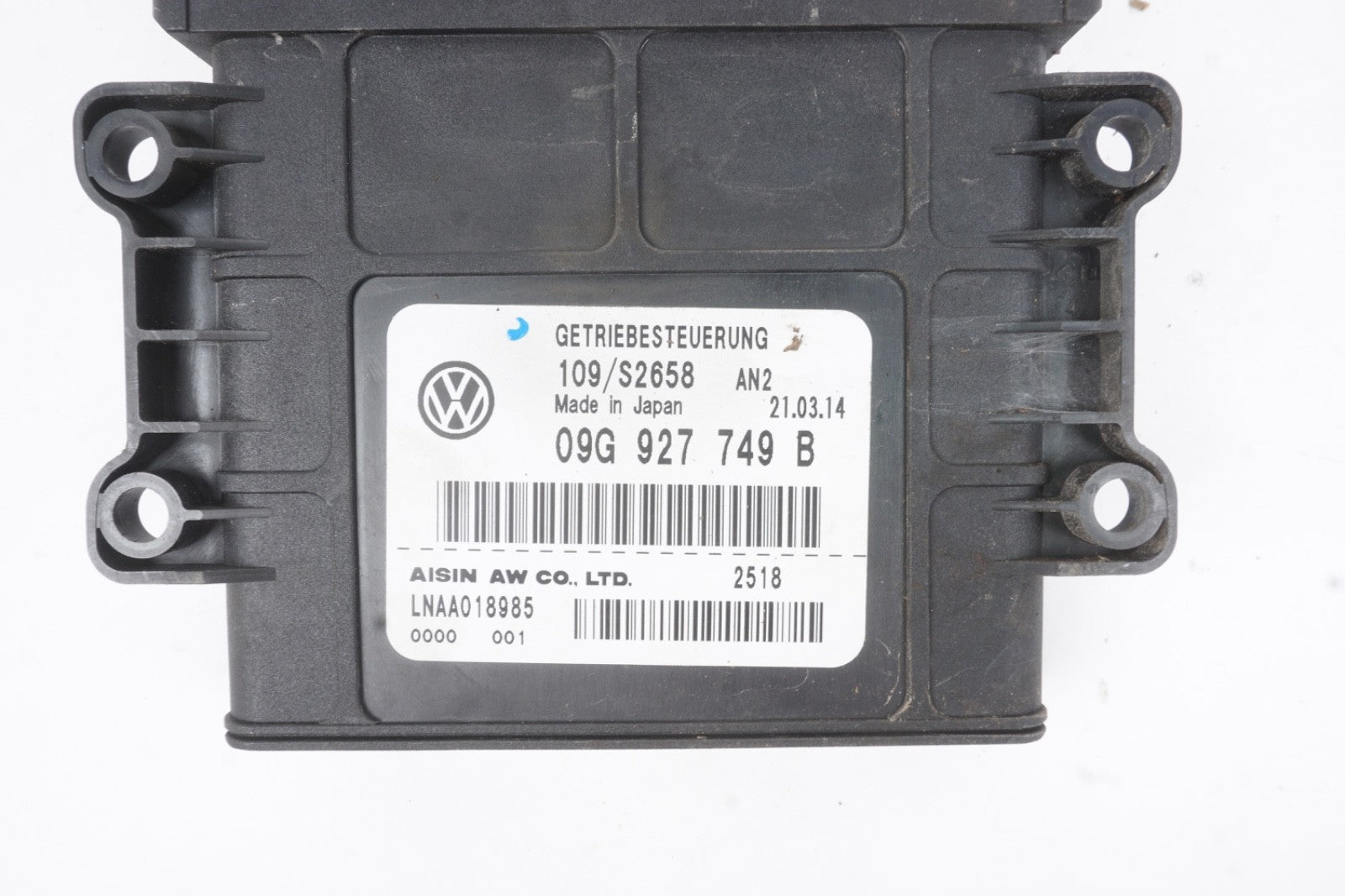 2014 - 2016 Volkswagen Passat Transmission Control Module TCM OEM