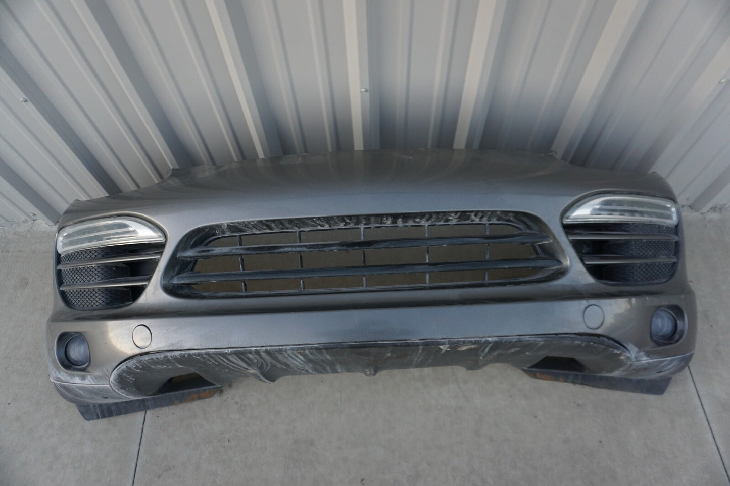 2011-2014 Porsche Cayenne 958 Front Bumper Cover Gray OEM
