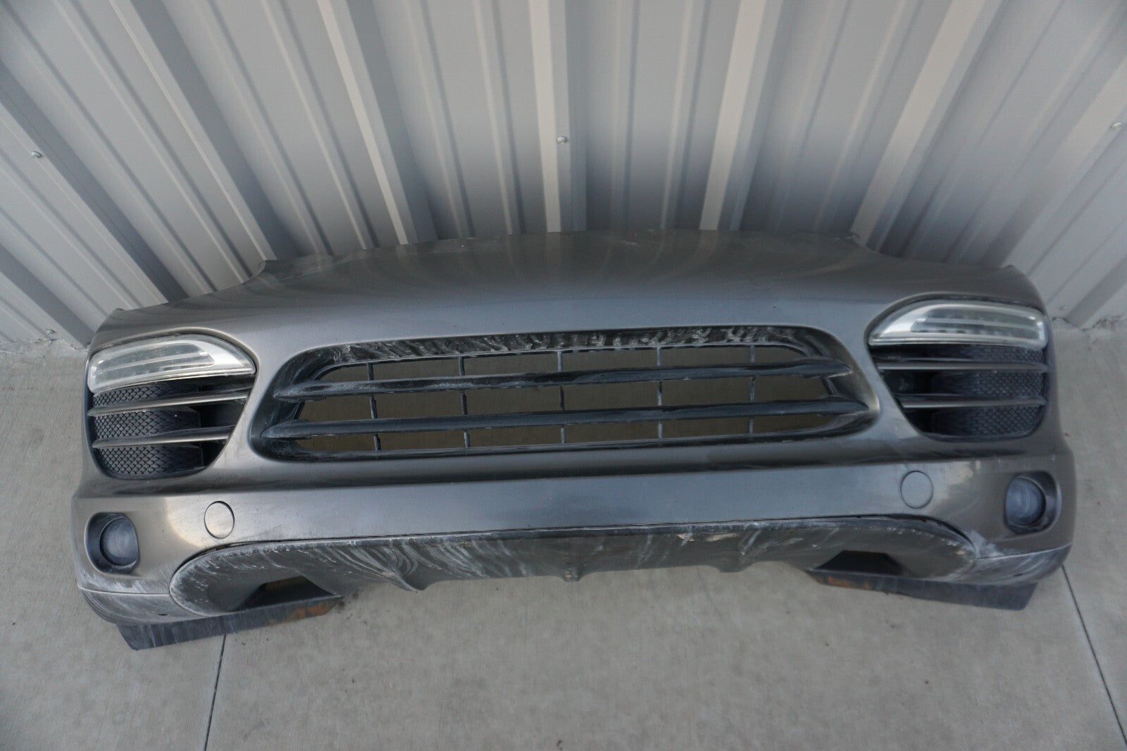 2011-2014 Porsche Cayenne 958 Front Bumper Cover Gray OEM