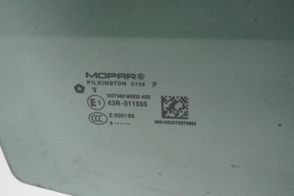 2015-2023 Jeep Renegade Rear Right Passenger Side Door Window Glass OEM