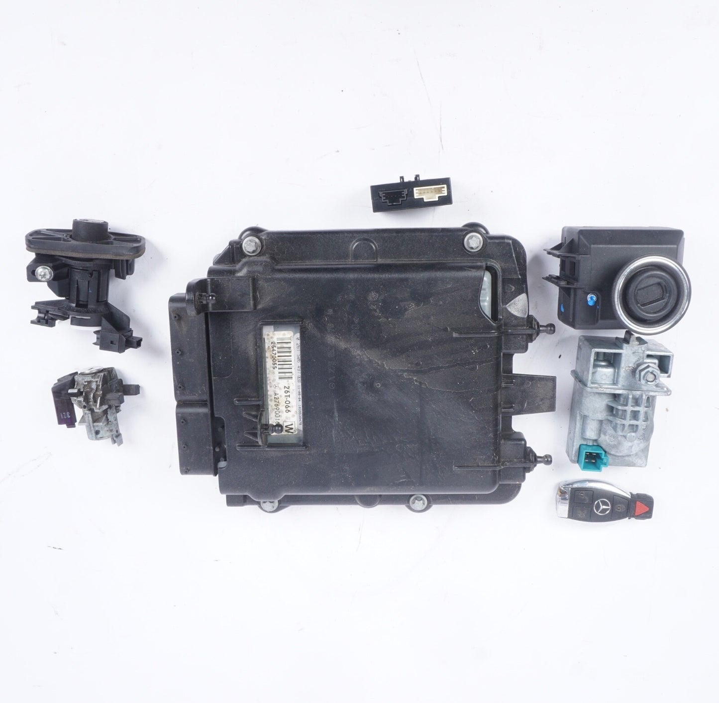 12-15 Mercedes W212 E350 C350 GLK350 ECU Engine Control  Ignition Lock Key