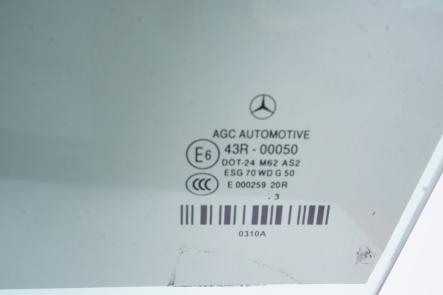 11-17 Mercedes W207 E350 Convertible Coupe Door Window Glass Front Left Side OEM