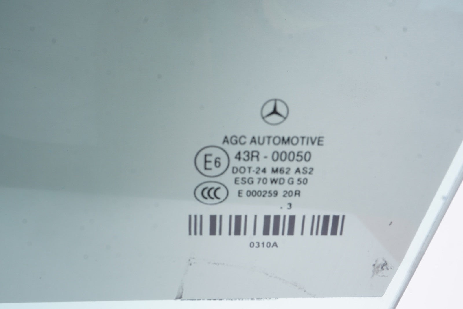 11-17 Mercedes W207 E350 Convertible Coupe Door Window Glass Front Left Side OEM