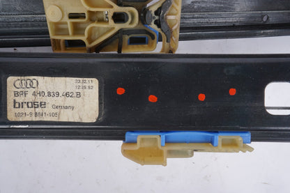 2011 - 2017 Audi A8 Rear Right Passenger Side Door Window Regulator OEM