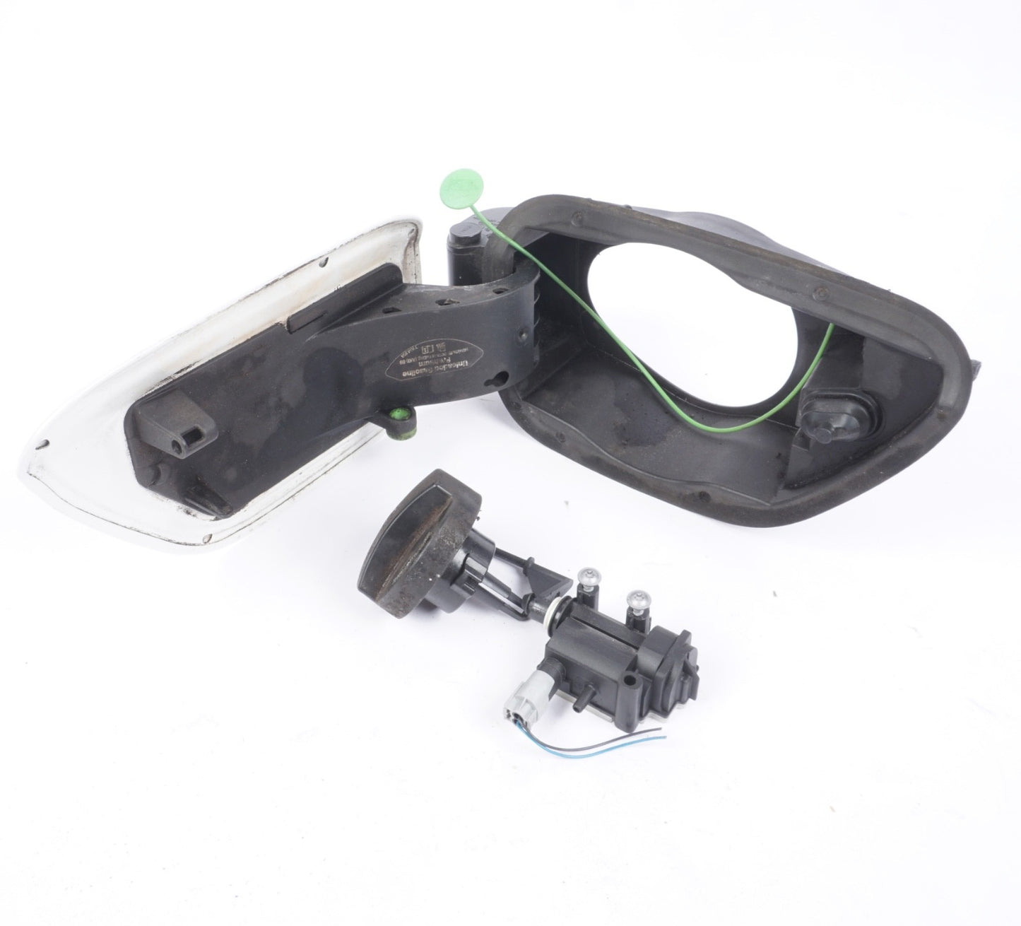 08-13 BMW E93 CONVERTIBLE 328i 335i FUEL GAS DOOR TANK LID ASSEMBLY WHITE