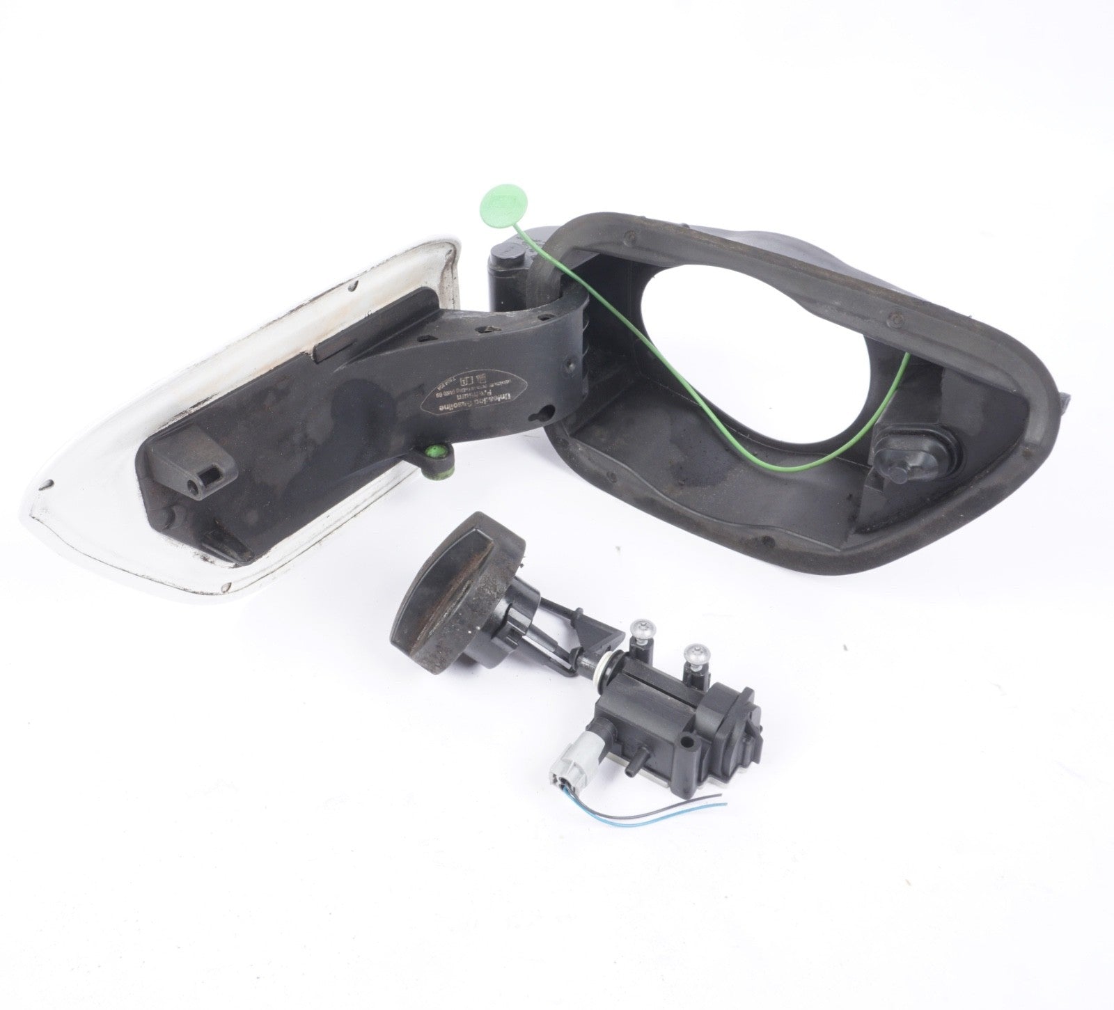 08-13 BMW E93 CONVERTIBLE 328i 335i FUEL GAS DOOR TANK LID ASSEMBLY WHITE