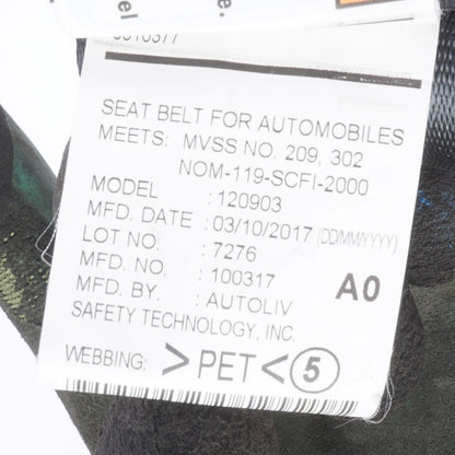 2018 - 2021 HONDA ODYSSEY REAR CENTER 2ND ROW SEAT BELT RETRACTOR 82380-THR-A010