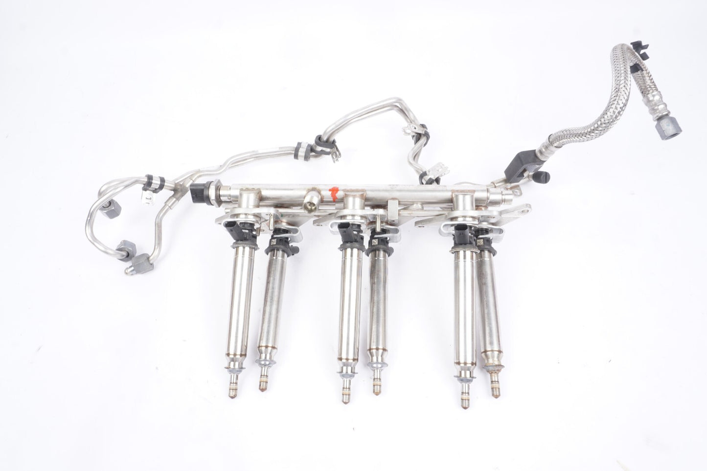 12 - 16 Mercedes W207 E350 Fuel Injection Rail Line w/ Injectors OEM