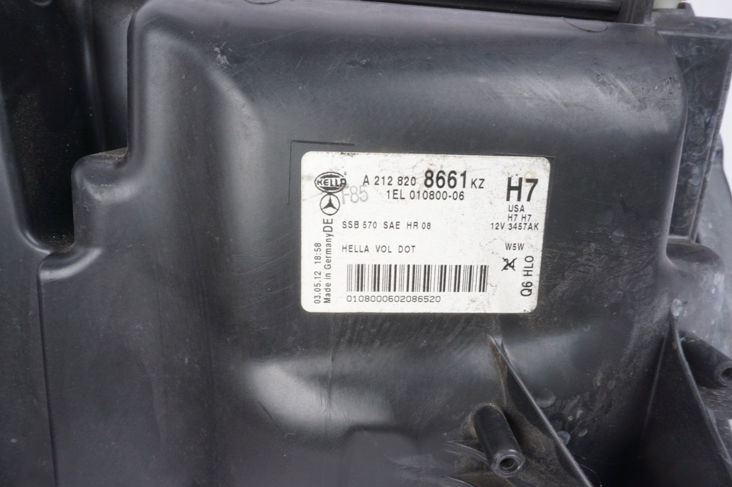 10-13 Mercedes W212 E350 E550 Sedan Right Side Headlight Lamp Halogen OEM