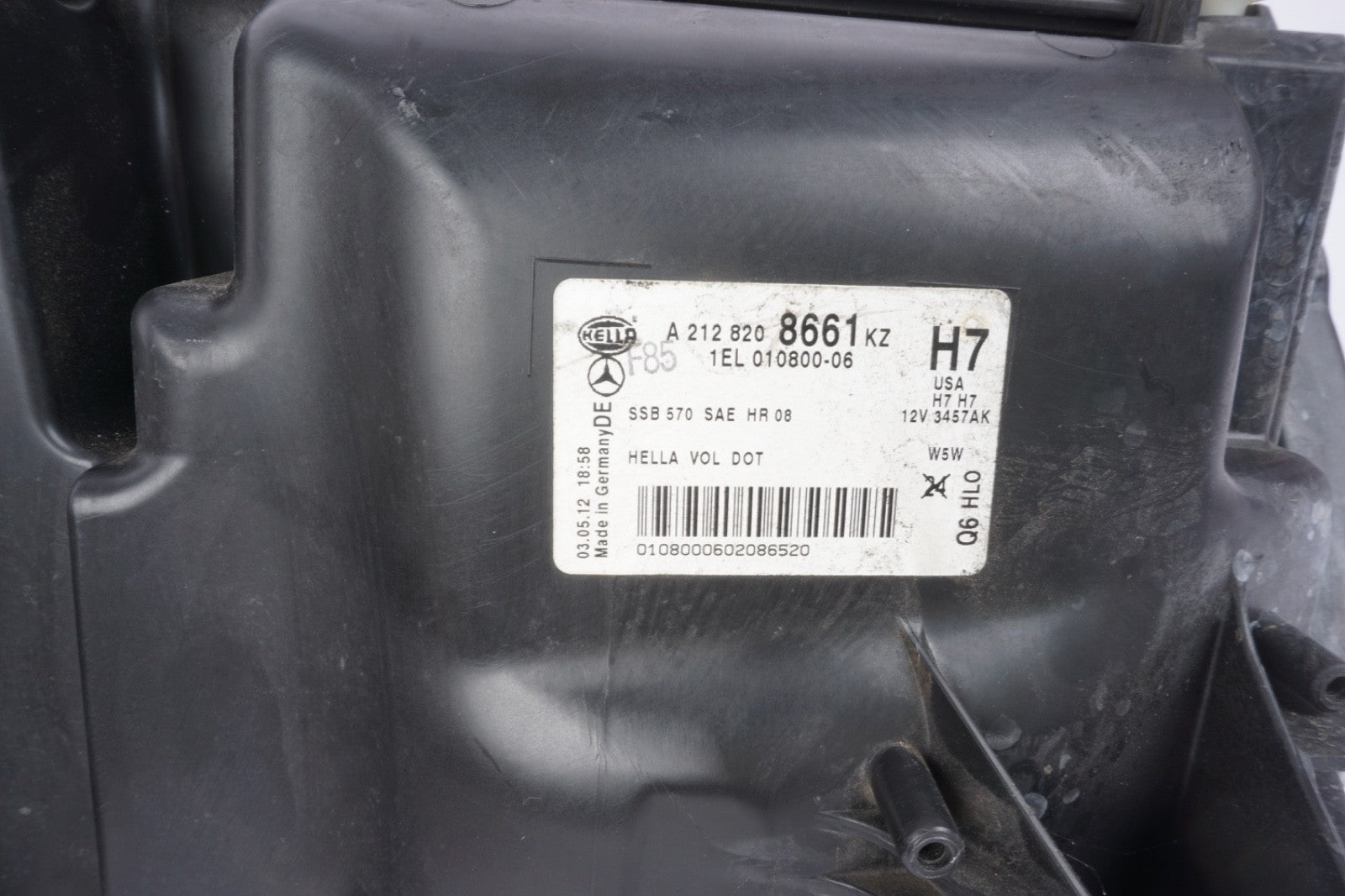 10-13 Mercedes W212 E350 E550 Sedan Right Side Headlight Lamp Halogen OEM