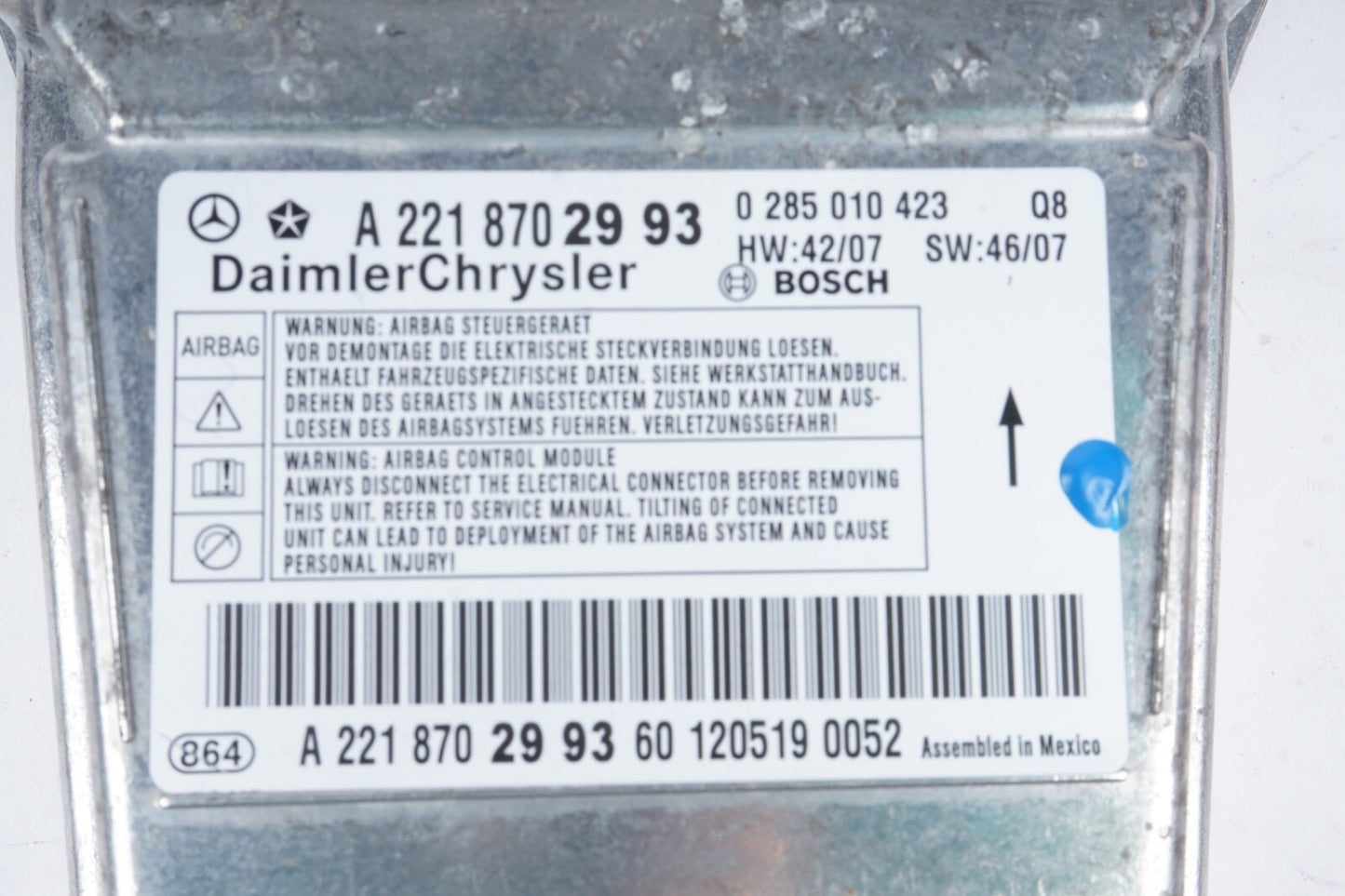 2007-2013 OEM Mercedes W221 S63 S550 CL550 Sensor Control Module