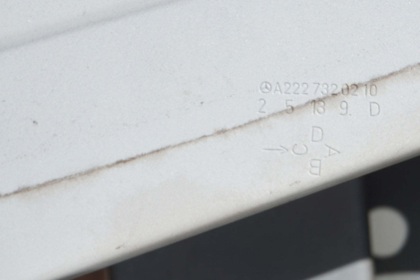 14-20 Mercedes W222 S550 S560 S600 Rear Right Side Door Shell Diamond White